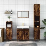 vidaXL Dulap de baie, stejar sonoma, 58x33x60 cm, lemn prelucrat