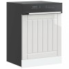 VidaXL Panou pentru mașină de spălat vase &bdquo;Lucca&rdquo; Lemn alb lucios 853899