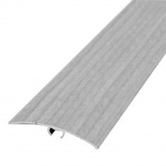 Profil Trecere Aluminiu, 30mm x 2.7m, Frasin Gri, Functie Dubla, Model 3047, Profil Trecere, Profil pentru Trecere, Profil Trecere Pardoseli, Profil T