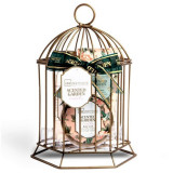 Set gel dus, lotiune corp, exfoliant si o colivie decorativa Scented Garden Cage, IDC Institute 44007, 240 ml