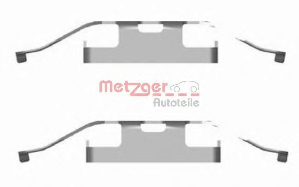Set accesorii, placute frana VW TRANSPORTER V caroserie (7HA, 7HH, 7EA, 7EH) (2003 - 2016) METZGER 109-1682