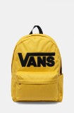 Vans rucsac barbati, culoarea galben, mare, neted, VN000H4ZZX71