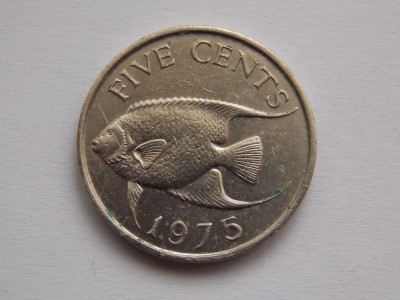 5 CENTS 1975 BERMUDA foto