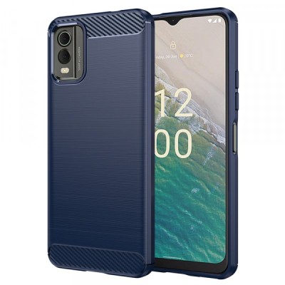 Husa pentru Nokia C32, Techsuit, Carbon, Albastra foto
