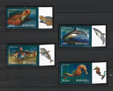 ROMANIA 2007 - FAUNA DIN MAREA NEAGRA, SERIE CU TABS 1, MNH - LP 1755