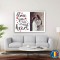 Tablou pe panza canvas poza si text I love you whit all my heart