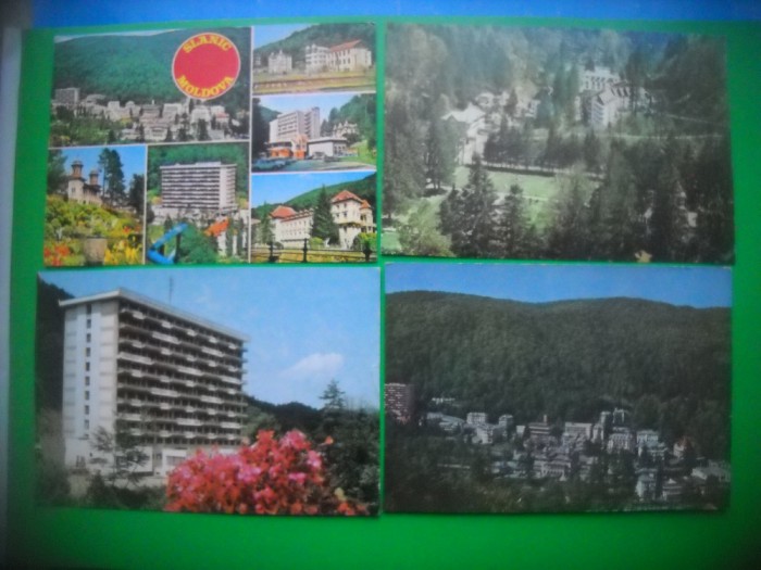 HOPCT LOT 3068 SLANIC MOLDOVA -JUD BACAU-4 CARTI POSTALE-NECIRCULATE