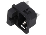 Conector alimentare AC soclu tată 10A 250VAC IEC 60320 6220