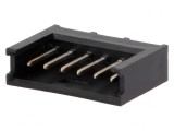 Conector Soclu Cablu-Placă 6 Pin 2,54mm Aurit THT AMPMODU MOD II, TE Connectivity