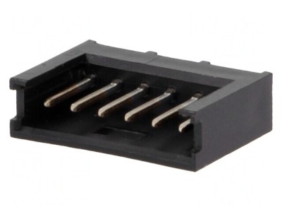 Conector Soclu Cablu-Placă 6 Pin 2,54mm Aurit THT AMPMODU MOD II foto