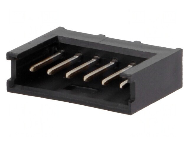 Conector Soclu Cablu-Placă 6 Pin 2,54mm Aurit THT AMPMODU MOD II