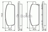 Set placute frana,frana disc OPEL ZAFIRA TOURER C (P12) (2011 - 2016) BOSCH 0 986 495 259