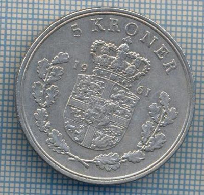 AX 1470 MONEDA- DANEMARKA - 5 KRONER -ANUL 1961 -STAREA CARE SE VEDE foto