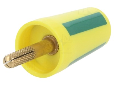 Conector adaptor banană 4mm aurit foto