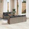 VidaXL Set de canapele pentru grădină 8 pcs Gri 100 x 55 x 73 cm 3349418