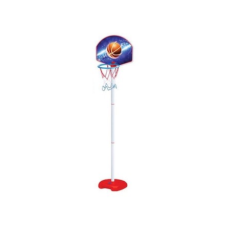 Set Cos Baschet de exterior cu suport baza si minge inclusa, 1.55 m, +3 ani, EDDO