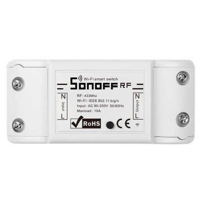 Releu wireless Sonoff Basic RF 433 Sonoff RFR2, 10A foto