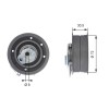 GATES T43010 PowerGrip&reg; rola intinzator,curea distributie