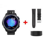 Cumpara ieftin Smartwatch Optimus 2 Negru, IPS 1.6 , Sony 13MP, 4GB Ram, 64GB ROM, GPS, Android 10.7, 1260mAh+1000mAh, Bratara rezerva piele neagra