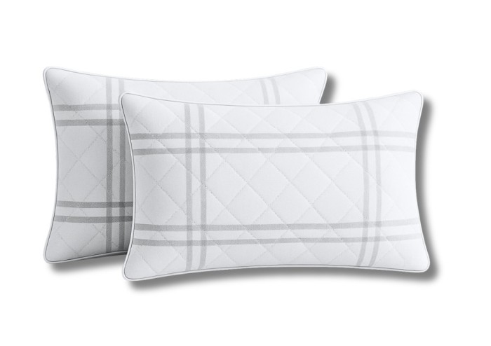 Set 2 Perne Somnart matlasate Grid Confort 50x70 cm Relax KipRoom