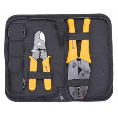 Set 2 clesti pentru sertizare cabluri electrice 7 in 1 PM-ZDK-7T, Powermat PM1077 foto