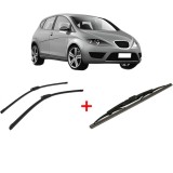 Cumpara ieftin Set 3 stergatoare SEAT ALTEA (5P1) 2004 - 2015, pentru parbriz si luneta, Bosch Twin