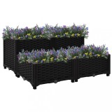 Gossi strat inaltat, 80x80x38 cm, polipropilena