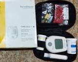 Aparat Monitorizare Glicemie si Colesterol BeneCheck, Kit Complet cu Testere, Ace, Lansator, Instructiuni