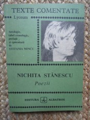 Nichita Stanescu. Poezii - Stefania Mincu (texte comentate) foto
