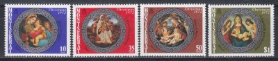 Monserrat 1972 - Crăciun - Picturi de Botticelli, Fungai, MNH foto