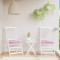 Gossi perne pentru scaun, 2 buc., roz, 50x50x3 cm, material textil