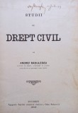 Andrei Radulescu - Studii de drept civil (1915)