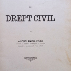 Andrei Radulescu - Studii de drept civil (1915)