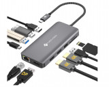 Statie de andocare NOVOO Hub USB C 11 in 1 - RESIGILAT