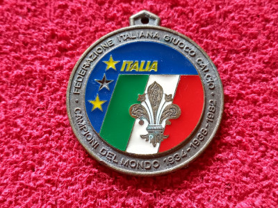 Medalie fotbal-Mascota &amp;quot;CIAO&amp;quot; Campionatul Mondial 1990-Federatia Italiana foto