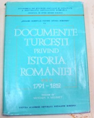 DOCUMENTE TURCESTI PRIVIND ISTORIA ROMANIEI VOL III 1791-1812 foto