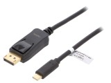 Adaptor DisplayPort la USB-C, 3m, Negru