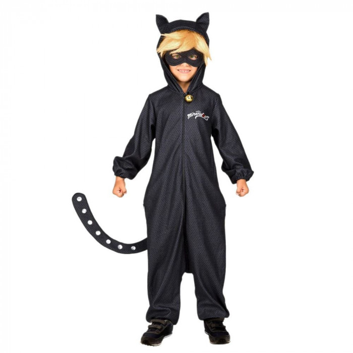 Costum Motan Noir pentru baieti - Miraculous 10-12 ani 140-152 cm