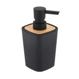 Dispenser Săpun Abs / Bambus 380 Ml &ndash; Negru