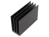Radiator Extrudat cu Aripioare Negru 100x35x70mm