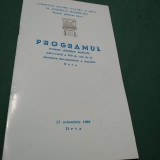 Cumpara ieftin PROGRAM ATESTAREA DOCUMENTARA A ORASULUI DEVA 25 OBTOMBRIE 1969