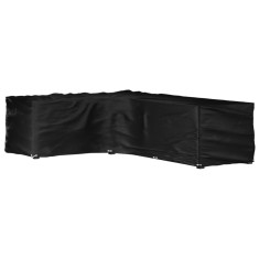 vidaXL Husă mobilier de grădină &icirc;n formă de L 18 ocheți, 220x285x80 cm