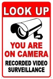Look up you are on camera recorded video surveillance