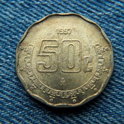 2L - 50 Centavos 1997 Mexic foto