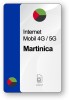 ESIM Internet Martinica, valabil 30 zile, trafic 10 GB