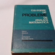 Culegere de probleme de analiza matematica – Mariana Craiu, Marcel N. Rosculet