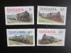 TANZANIA TRENURI SERIE MNH=77, Nestampilat