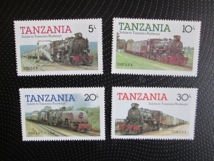 TANZANIA TRENURI SERIE MNH=77