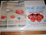 Cumpara ieftin LOT 2 AMBALAJ / ETICHETA VECHI CITRICE -MERCUR BUCHAREST