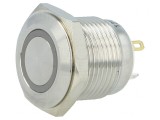 Comutator Anti-Vandalism SPST-NO 2A 36VDC IP65 16mm